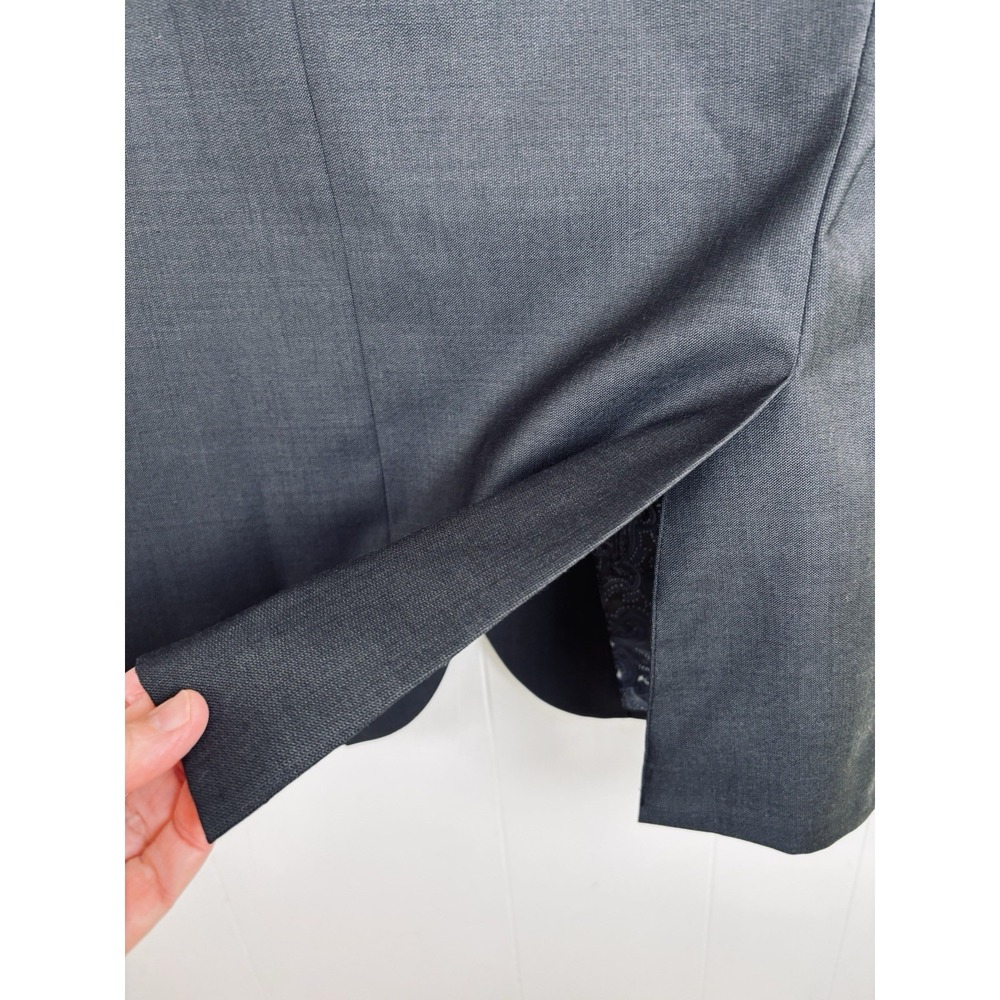 JOE Joseph Abboud Men's Size 38S 100% Wool Sport Coat Blazer Dark Gray - Picture 6 of 10